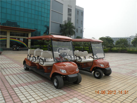 Good price 六座电动高尔夫球车 LQY065 咖啡色 颜色带顶棚 online