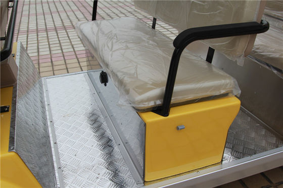豪华11座电动观光车 LQY113B 浅黄颜色