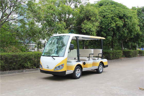 8座电动观光车 LQY083A  白和黄颜色