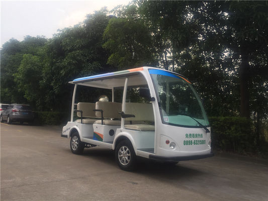 8座电动观光车 LQY081A  白色加蓝绿橙色条纹-热线电话