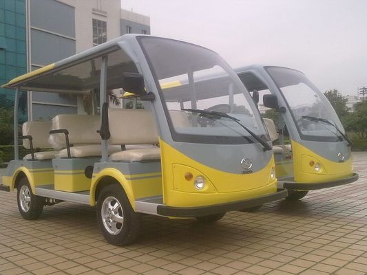 8座电动观光车 LQY081A 黄灰颜色