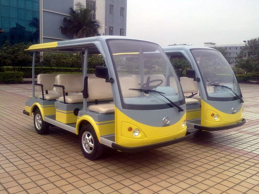 8座电动观光车 LQY081A 黄灰颜色