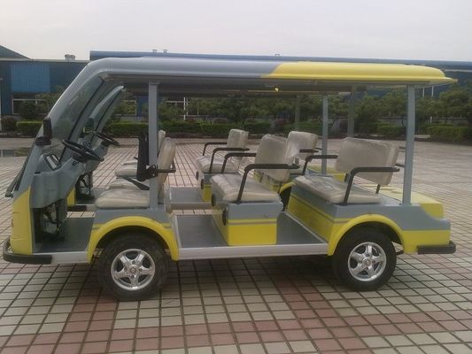 8座电动观光车 LQY081A 黄灰颜色
