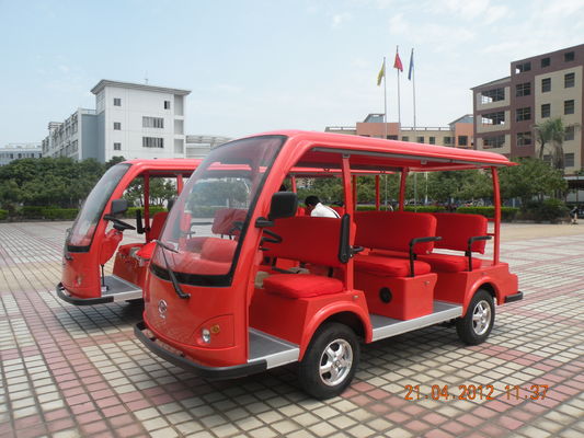 8座电动观光车 LQY081A大红色座椅套颜色