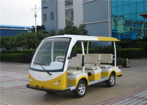8座电动观光车 LQY081A 黄白 不锈钢扶手