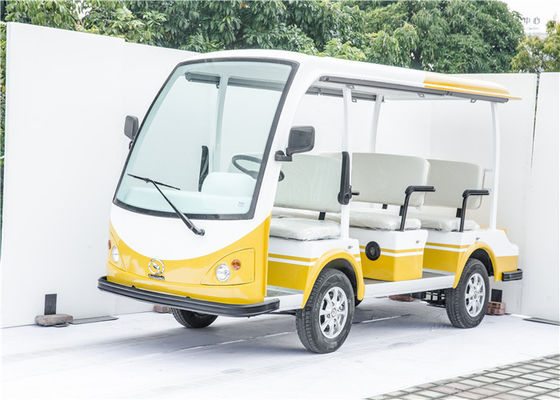 8座电动观光车 LQY081A 黄白 颜色观光车