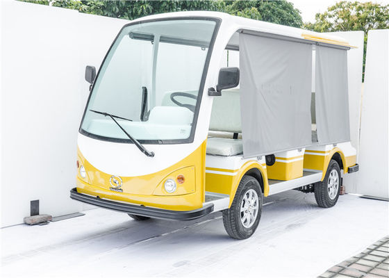 8座电动观光车 LQY081A 黄白 颜色观光车