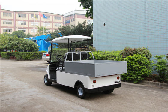 两座电动小货车 LQF047 白色带货蓝