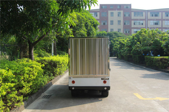 两座电动小货车 LQF065 白色带不锈钢货箱