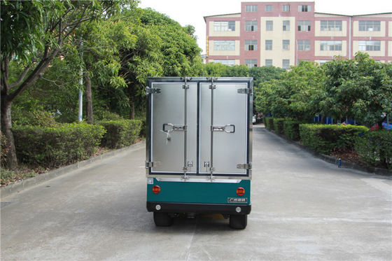 两座电动小货车 LQF065 绿色带不锈钢货箱