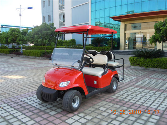 四座电动高尔夫球车 LQG042 红色 翻转后座椅