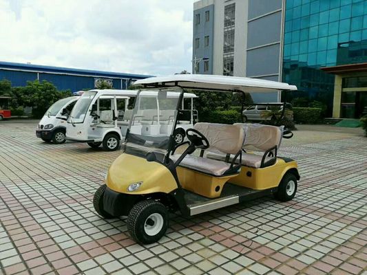 四座电动高尔夫球车 LQY047黄色 颜色