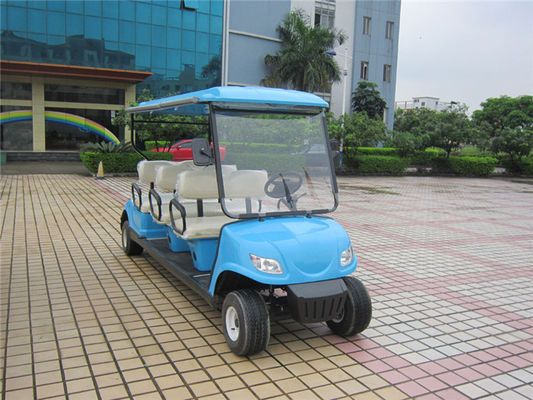 六座电动高尔夫球车 LQY065兰色 颜色带顶棚