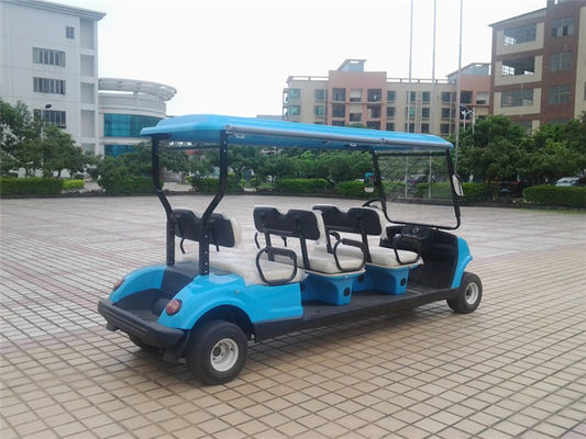 六座电动高尔夫球车 LQY065兰色 颜色带顶棚