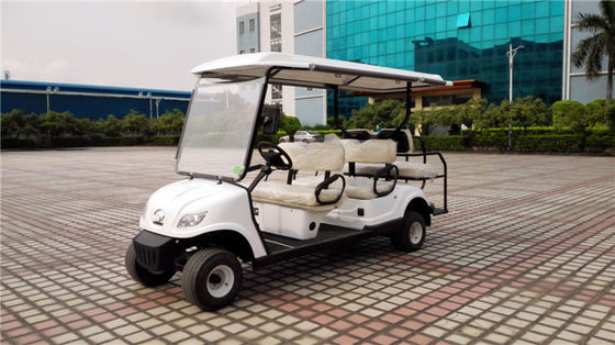 六座电动高尔夫球车 LQY065A  白色 颜色带顶棚