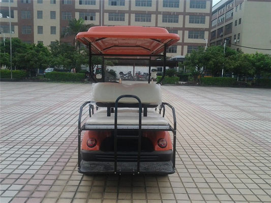 六座电动高尔夫球车 LQY065A 橙色 颜色带顶棚