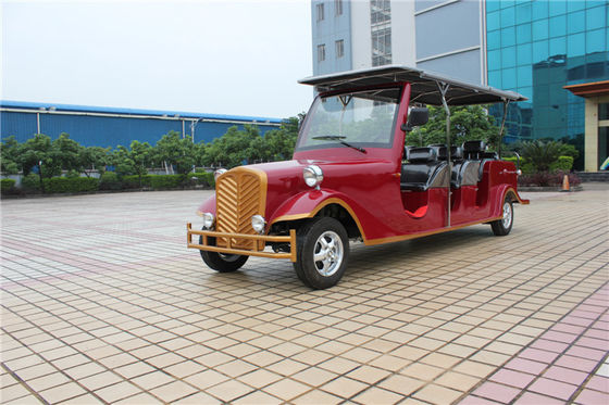 豪华款8座电动老爷车 LQL082枣红色颜色