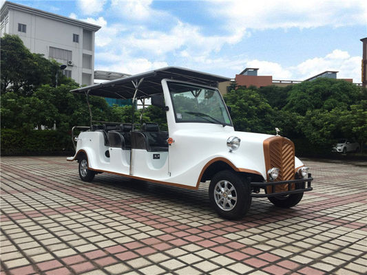 豪华款8座电动老爷车 LQL082 白色金边颜色