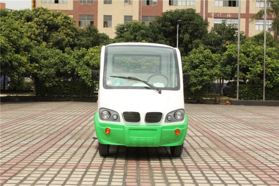 四座封闭电动巡逻车 LQY046 绿白 颜色