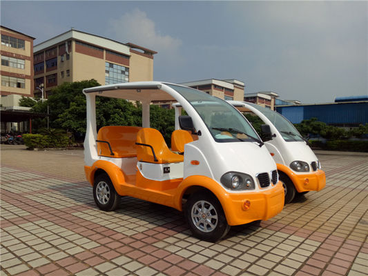四座电动巡逻车 LQY045橙白 颜色 玻璃钢座椅