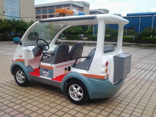 四座电动巡逻车 LQX045灰白 颜色 灰色玻璃钢座椅
