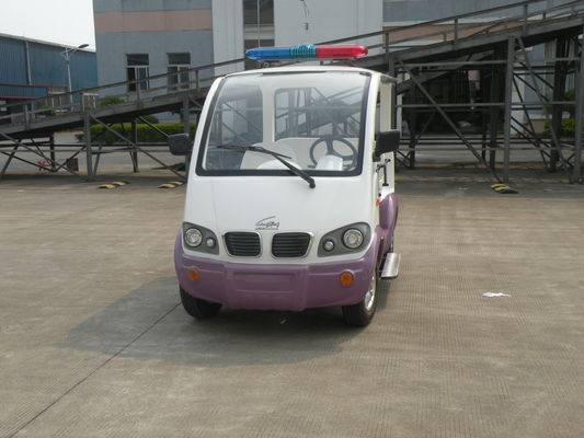 四座电动巡逻车 LQX045粉白 颜色 灰色玻璃钢座椅/软座座椅