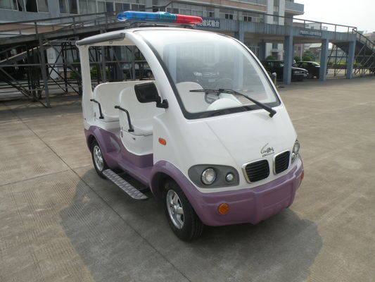 四座电动巡逻车 LQX045粉白 颜色 灰色玻璃钢座椅/软座座椅
